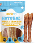 12" Whole Beef Trachea Tube Chews for Large & X-Large Dogs