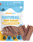 6" Beef Esophagus Gullet Treats for Small & Medium Dogs