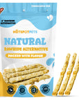 6" Rawhide Alternative Beef or Chicken Flavored Sticks for Small & Medium Dogs