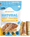 6" Split Beef Trachea Strips for Small & Medium Dogs