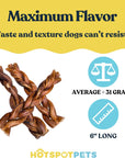 6" Braided Bully Sticks for Small & Medium Dogs