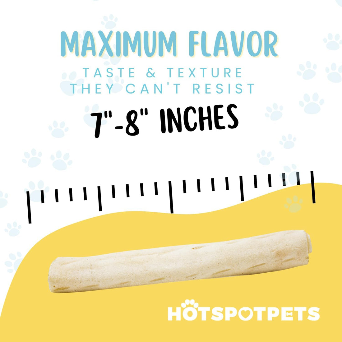 8" Rawhide Rolls for Medium & Large Dogs