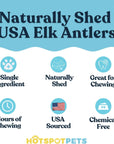 Split Elk Antlers for for Extra Large Dogs