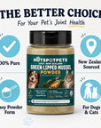 Green Lipped Mussel for Dogs and Cats, 75 Grams (250 Servings) 100% New Zealand Green Lipped Mussels for Hip & Joints, Helps with Arthritis, Joint Pain Relief