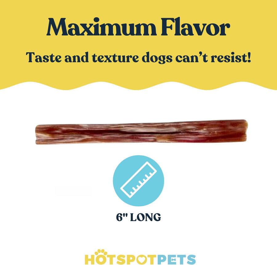 6" Beef Esophagus Gullet Sticks for Small & Medium Dogs