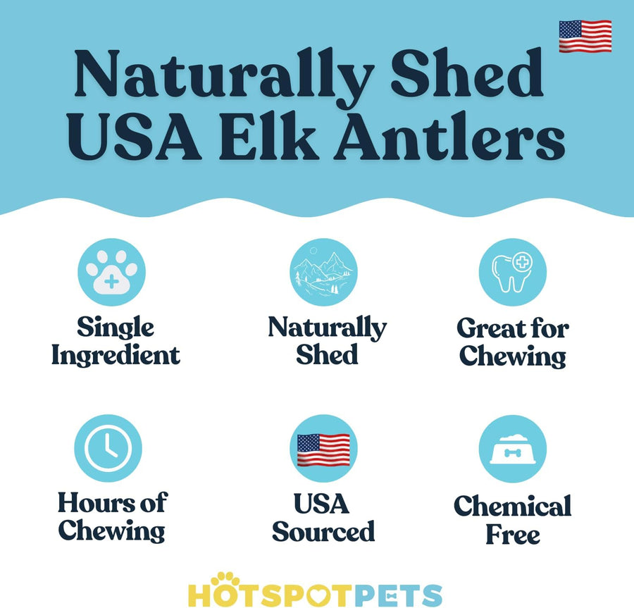 Split Elk Antlers for Small Dogs