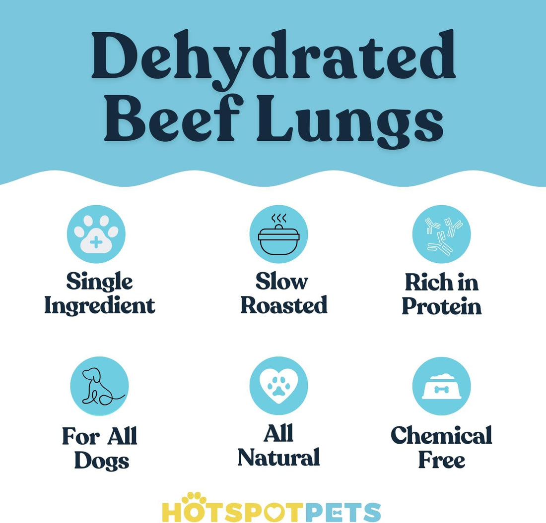 All-Natural Roasted Beef Lung Treats for Dogs