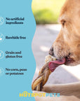 6" Braided Bully Sticks for Small & Medium Dogs