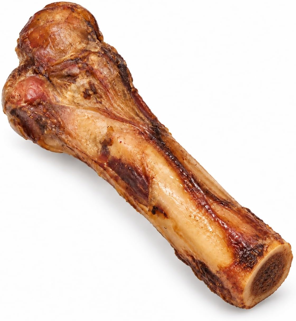 All Natural Smoked Pork Ham Pop Bones for Dogs Made in USA - 2 Count