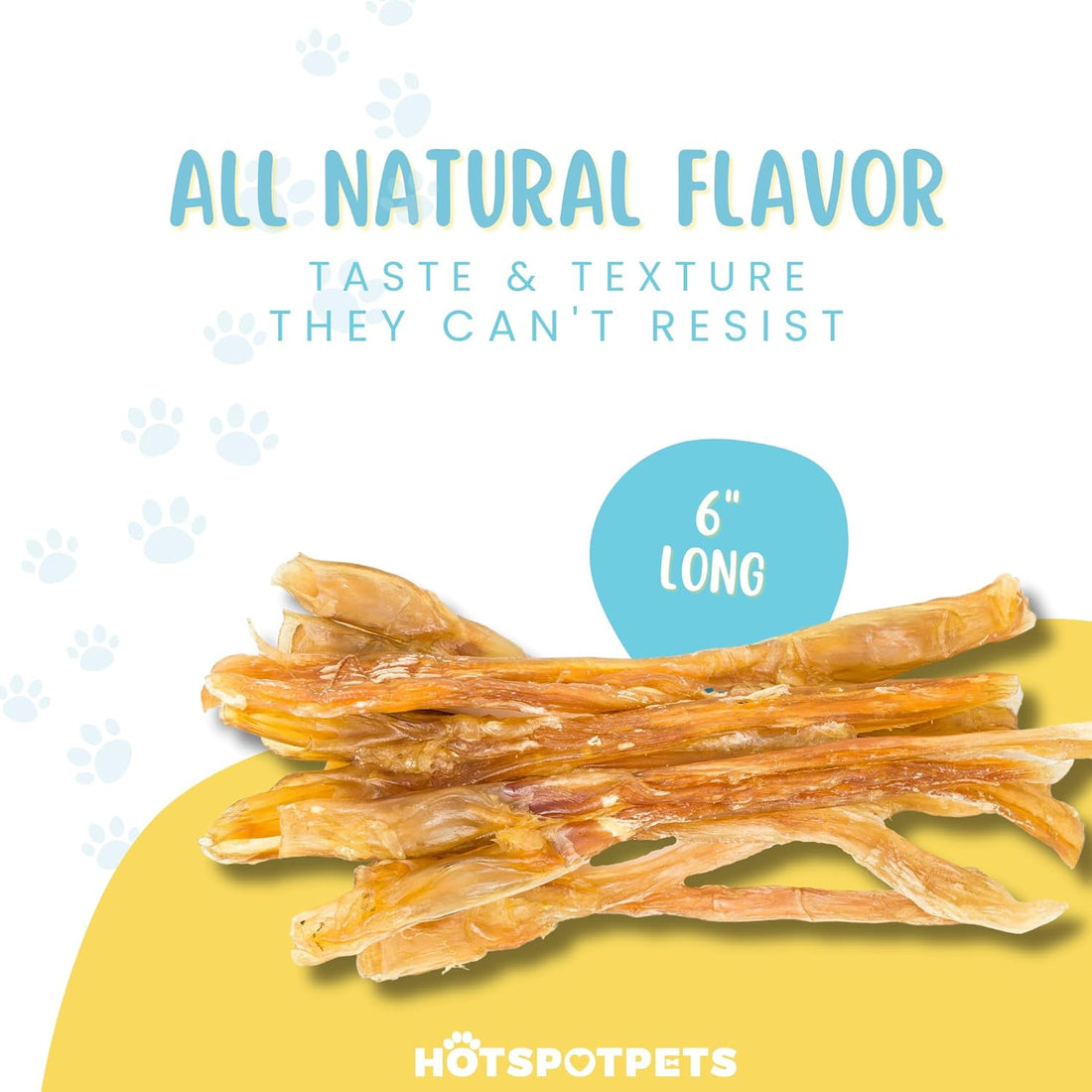 6" to 8" Beef Tendon Chews for Dogs