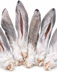 Freeze-Dried Rabbit Ears for Dogs (12-15 Ears) Single-Ingredient Treats, Rawhide-Free Natural Dog Chews with Fur – Novel Protein, Grain-Free, No Additives
