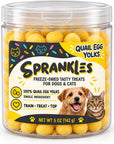 Freeze Dried Dog & Cat Treats, Quail Egg Yolk, Single Ingredient - 5 OZ