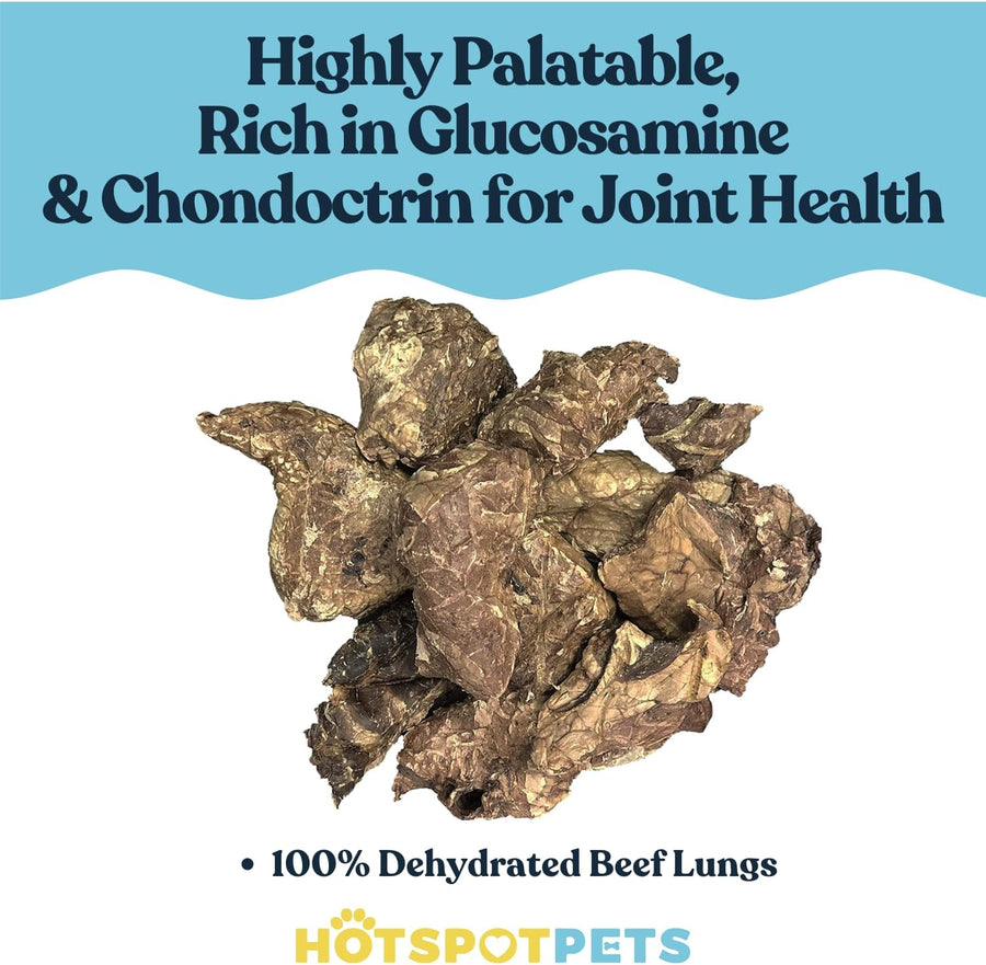 All-Natural Roasted Beef Lung Treats for Dogs