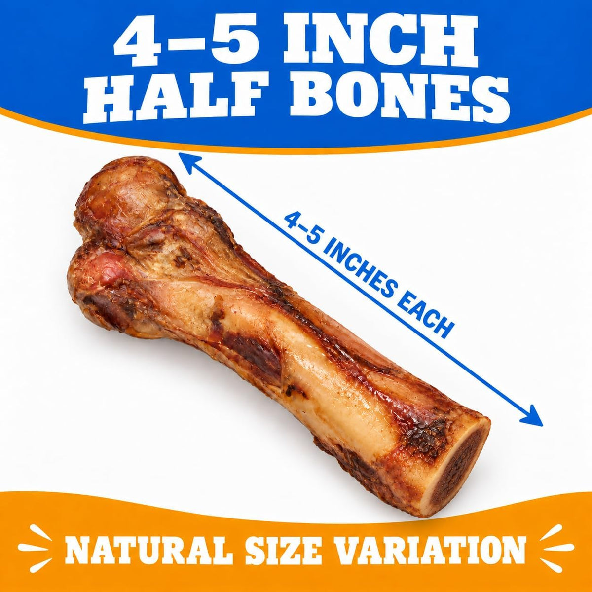 All Natural Smoked Pork Ham Pop Bones for Dogs Made in USA - 2 Count