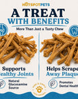 hotspot pets Dehydrated Chicken Feet Dog Treats (25 Count) Single Ingredient Dog Chews, All Natural Long Lasting Snack Sticks for Small & Large Dogs