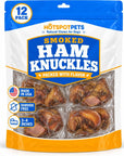 hotspot pets Smoked Ham Knuckles Bone Dog Treat, Made in USA - 3 Pack