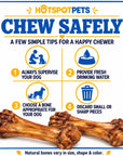 hotspot pets Meaty Beef Shin Bone Dog Treats 8” - Made in USA - 2 Count