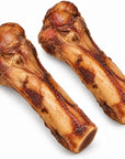 All Natural Smoked Pork Ham Pop Bones for Dogs Made in USA - 2 Count