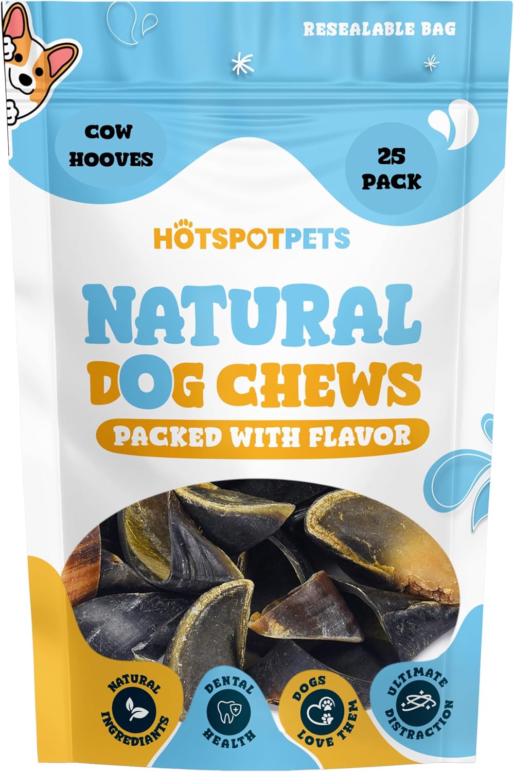 Whole Cow Hooves for Small, Medium & Large Dogs