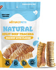 6" Split Beef Trachea Strips for Small & Medium Dogs