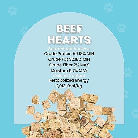 Freeze Dried Beef Hearts for Dogs & Cats | Freeze Dried Treats at HotSpot Pets