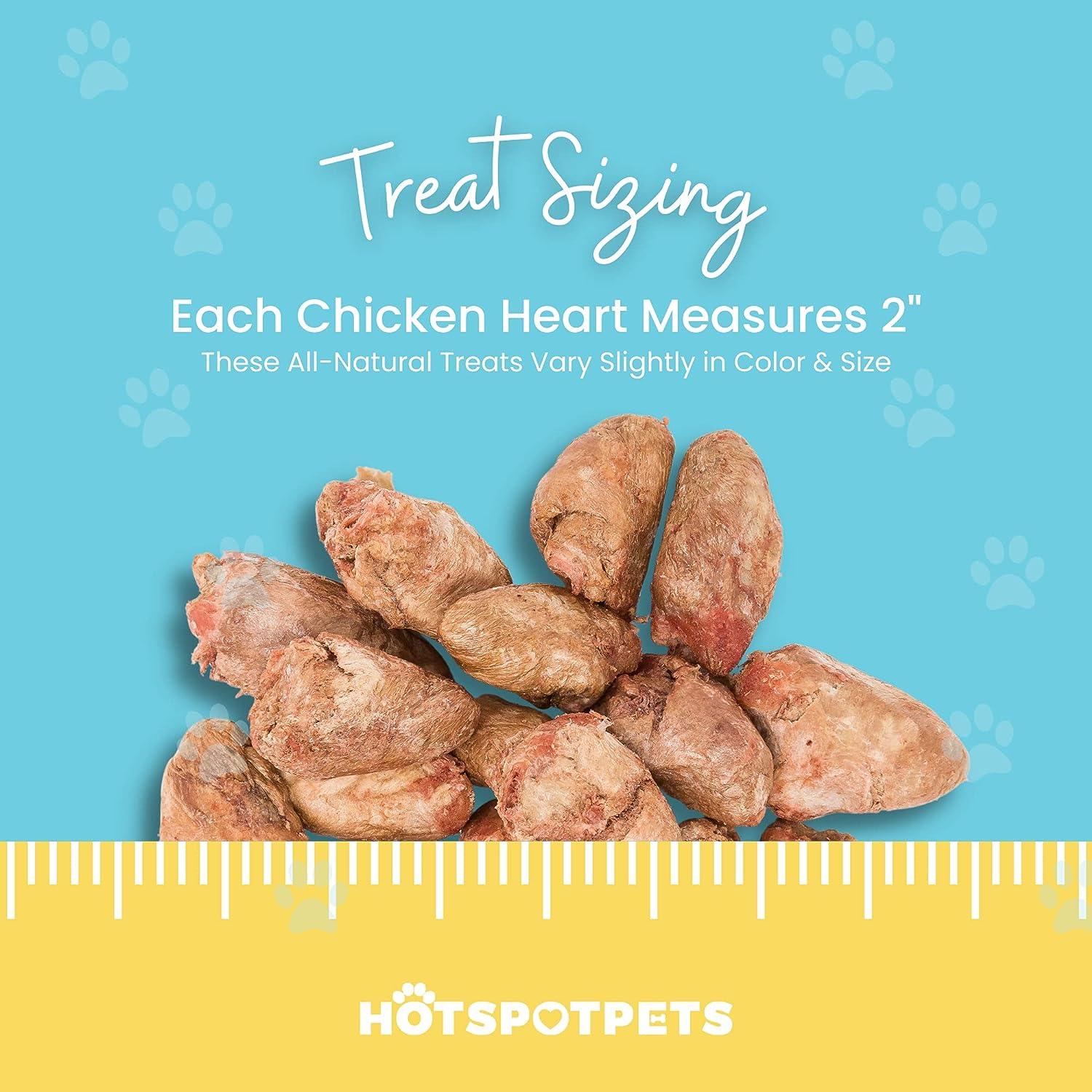 Freeze Dried Chicken Hearts for Dogs & Cats | Freeze Dried Treats at HotSpot Pets
