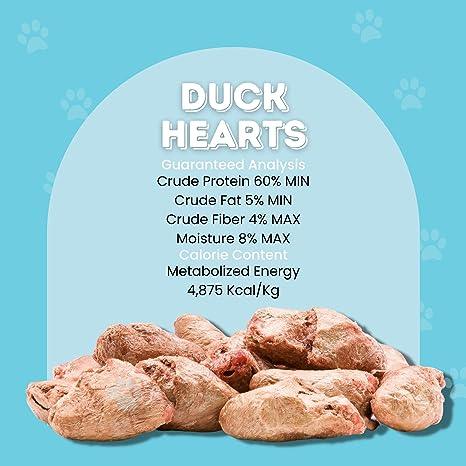 Freeze Dried Duck Hearts for Dogs & Cats | Freeze Dried Treats at HotSpot Pets