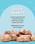 Freeze Dried Duck Hearts for Dogs & Cats | Freeze Dried Treats at HotSpot Pets