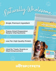 Freeze Dried Duck Hearts for Dogs & Cats | Freeze Dried Treats at HotSpot Pets