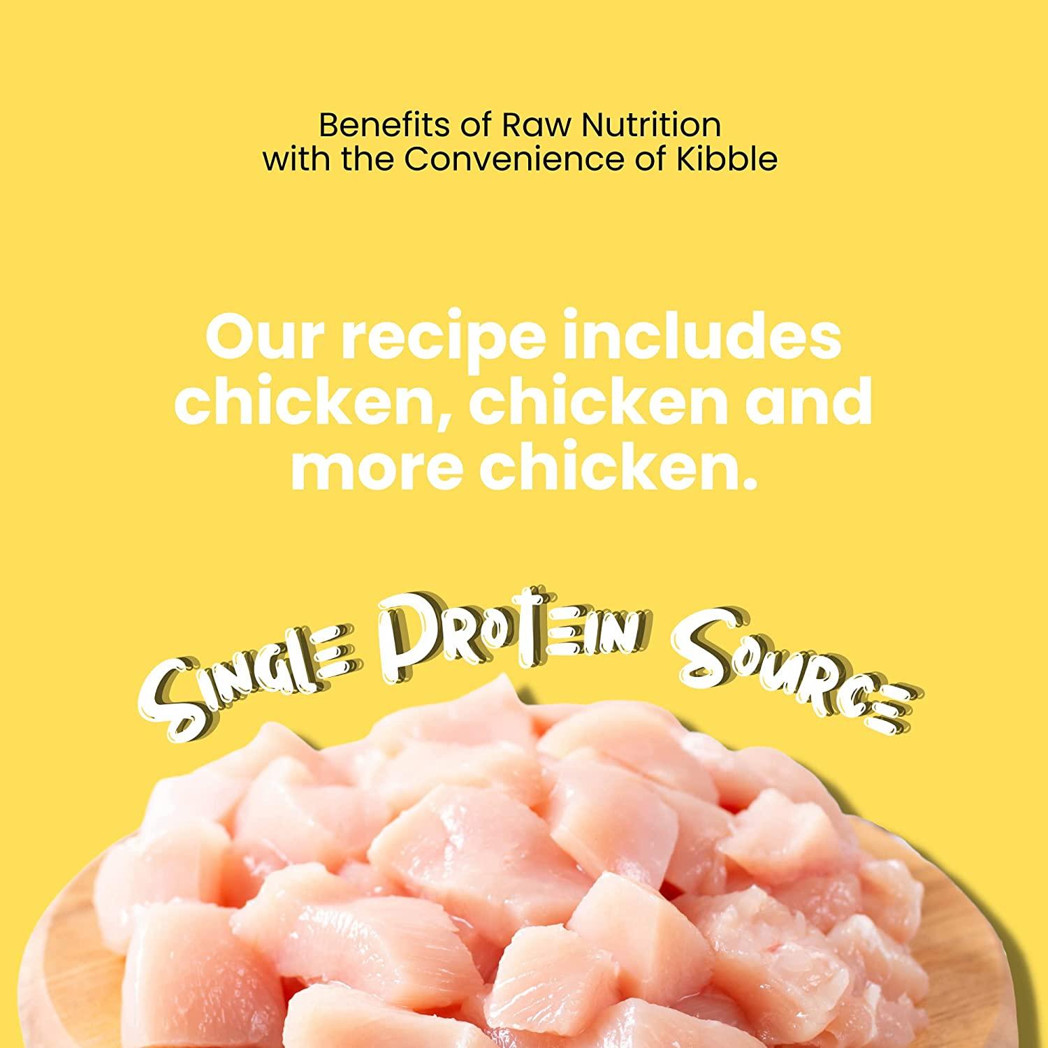 Freeze-Dried Raw Dog Food Chicken Recipe Meal or Toppers | Freeze Dried Treats at HotSpot Pets