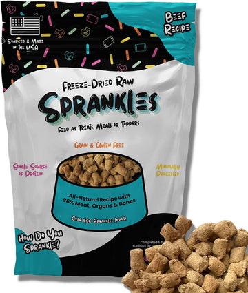 Freeze Dried Raw Meal Toppers For Dogs, Beef Recipe | Freeze Dried Treats at HotSpot Pets