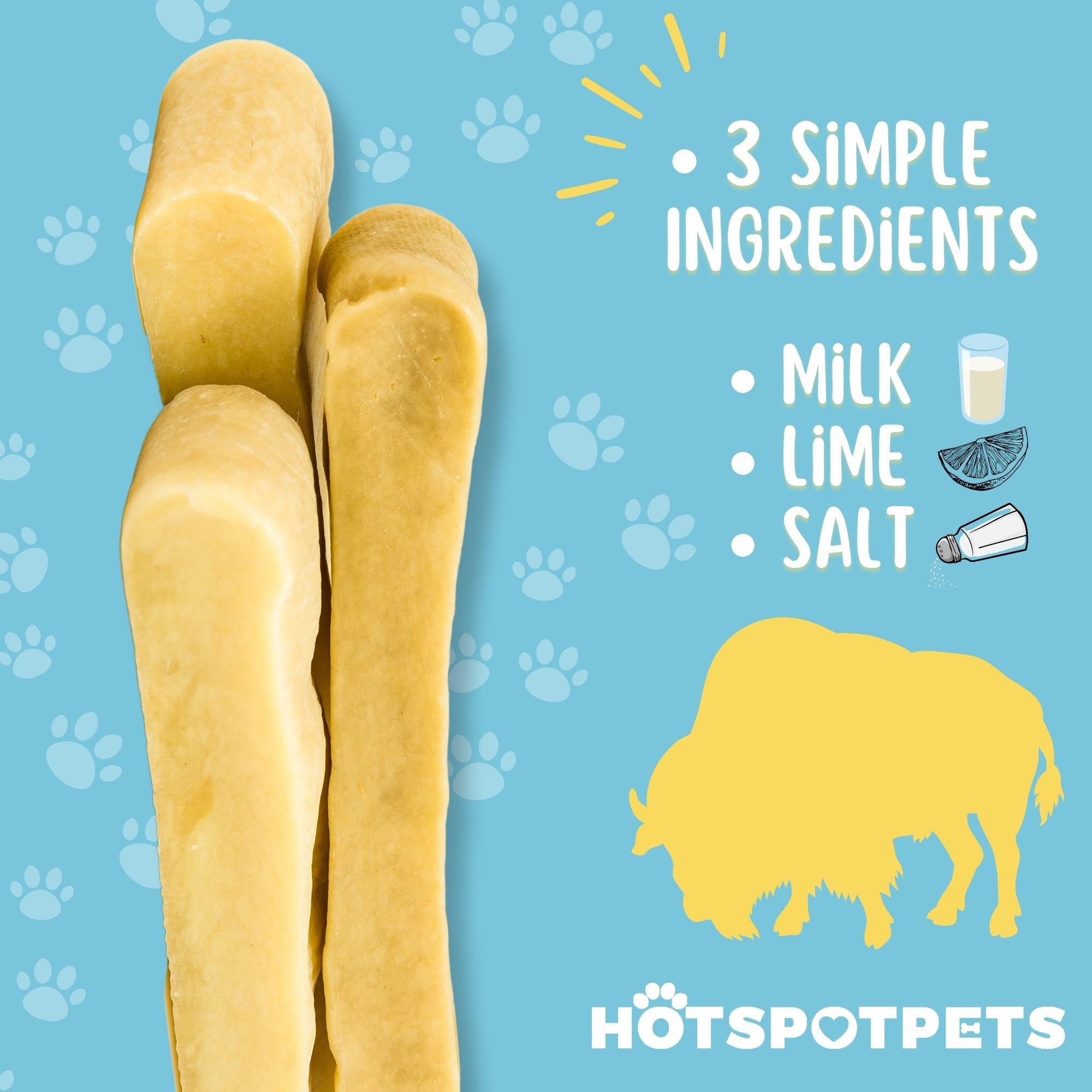 Mosnter Himalayan Yak Chews for Large & X-Large Dogs | Yak Chews at HotSpot Pets