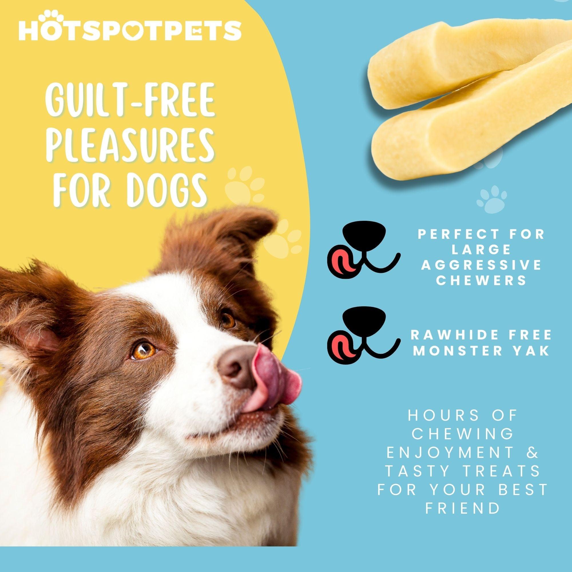 Mosnter Himalayan Yak Chews for Large & X-Large Dogs | Yak Chews at HotSpot Pets