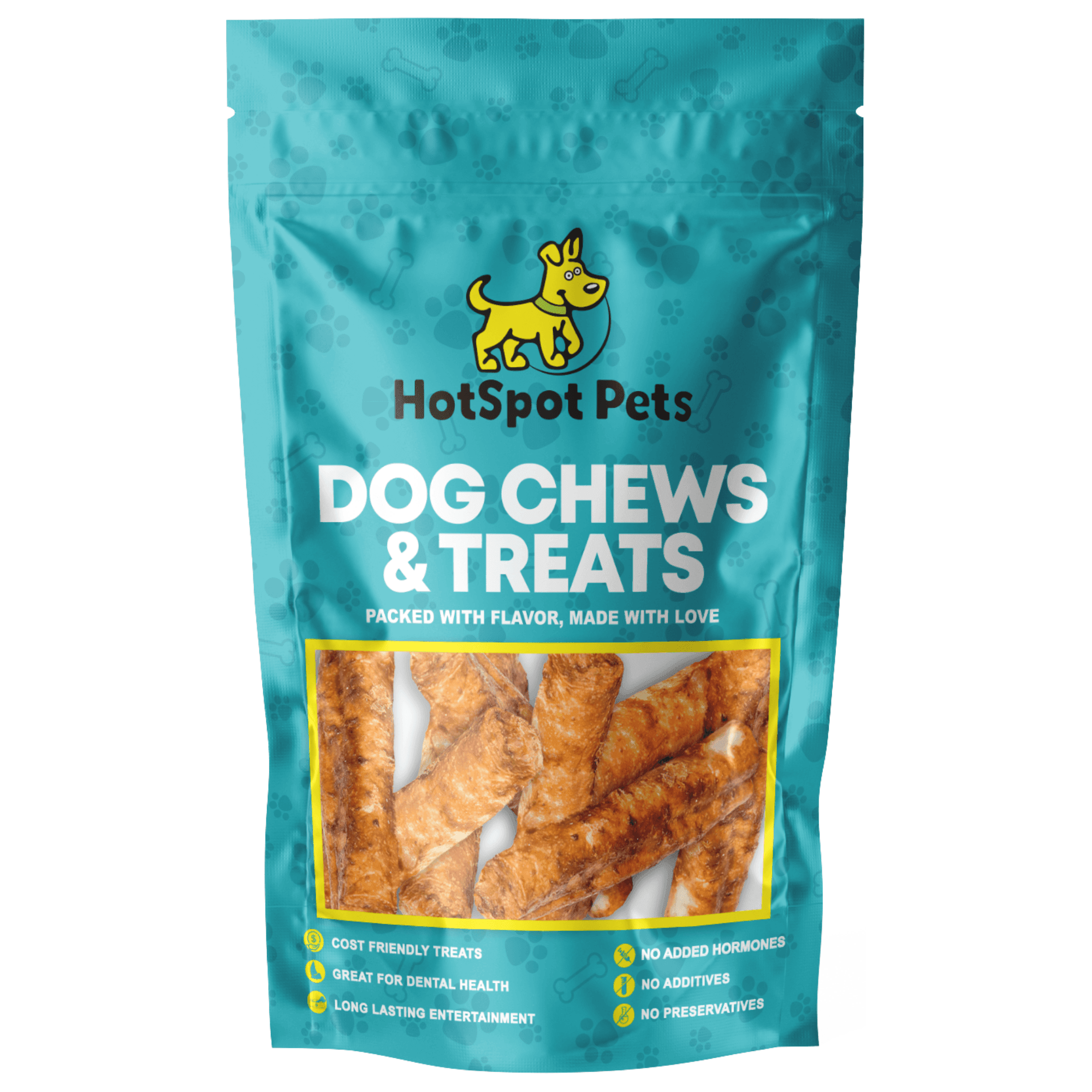 10" Beef Collagen Rolls for Large & Extra Large Dogs | Collagen Chews at HotSpot Pets