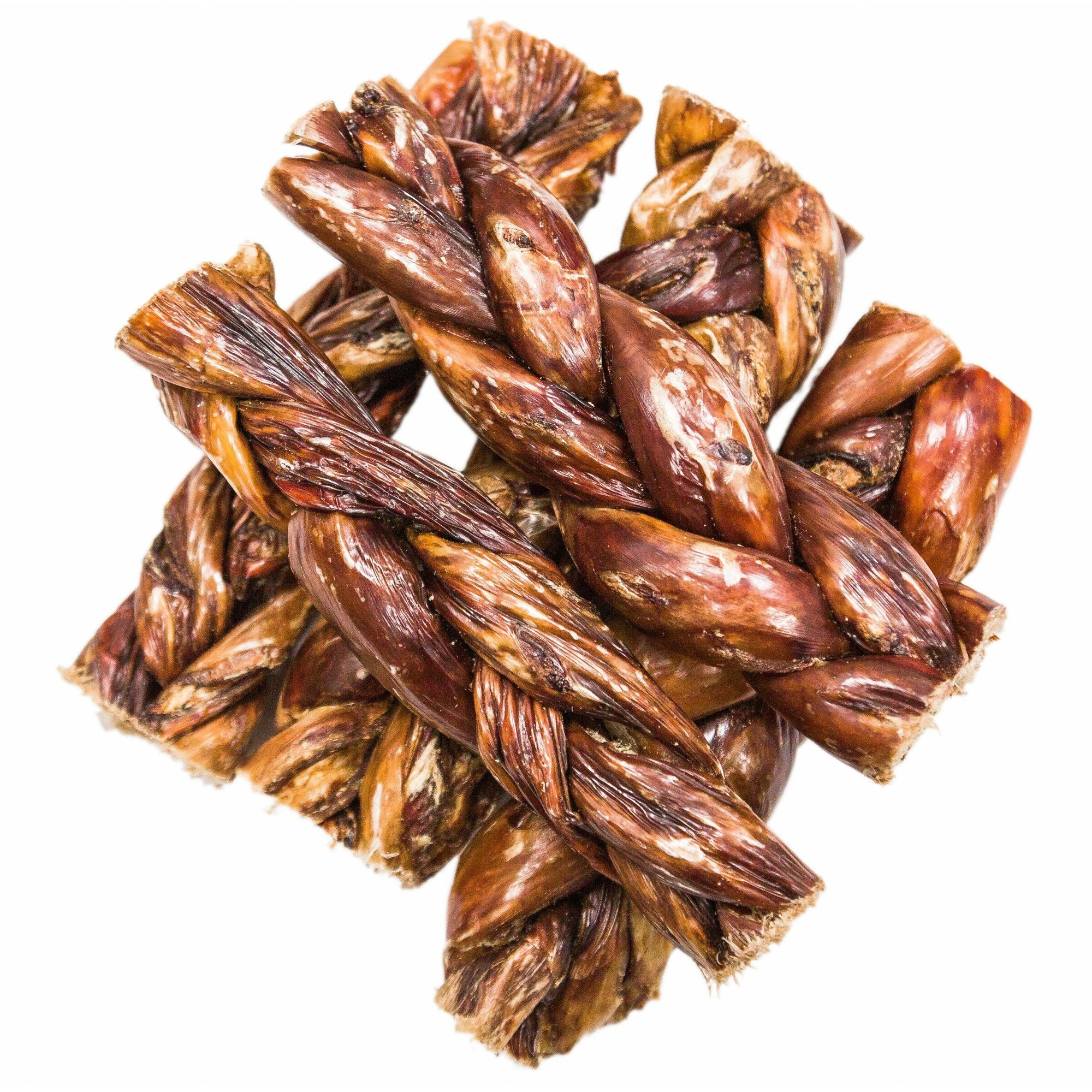 12" Braided Beef Esophagus Gullet Treats for Large & Extra Large Dogs | Gullet Chews at HotSpot Pets