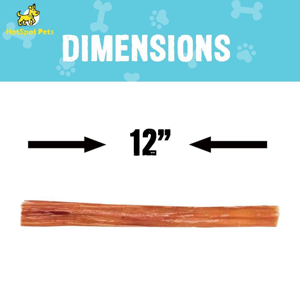 12" Thin Bully Sticks for Large & Extra Large Dogs | Bully Sticks at HotSpot Pets