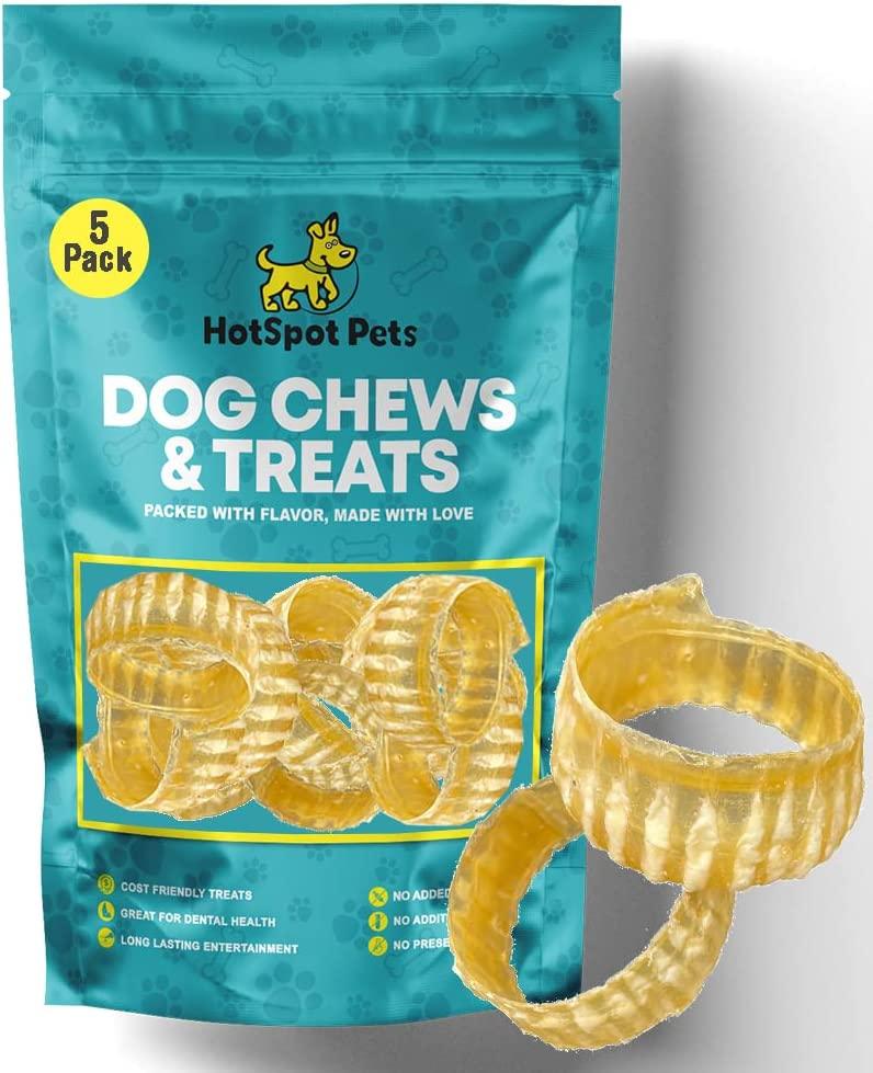 3" to 4" Beef Trachea Rings for All Dog Sizes | Trachea Chews at HotSpot Pets