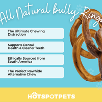 4" Bully Stick Rings for Small, Medium & Large Dogs | Bully Sticks at HotSpot Pets