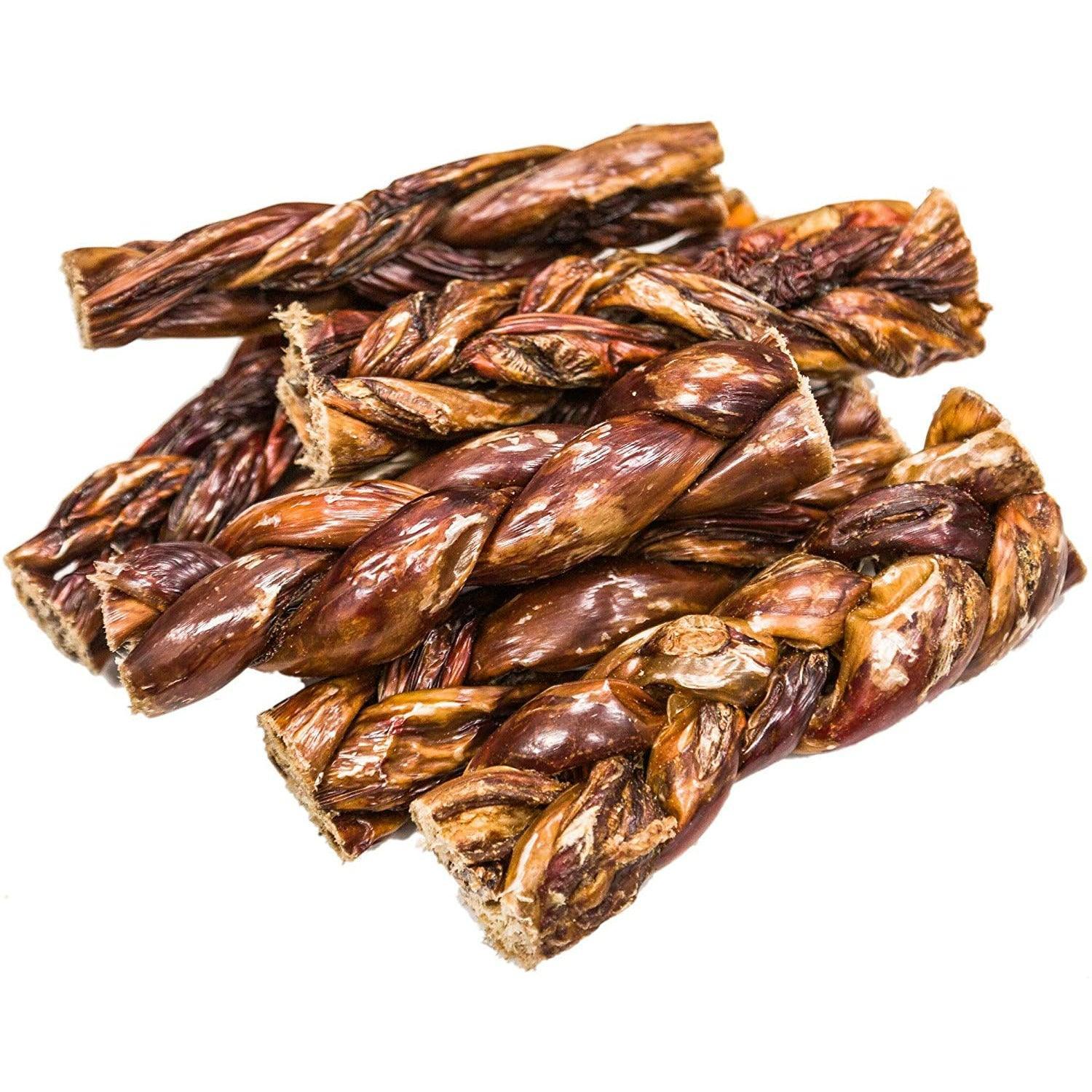 6" Braided Beef Esophagus Gullet Sticks for Small & Medium Dogs | Gullet Chews at HotSpot Pets