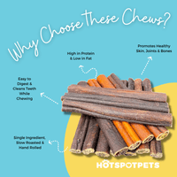 6'' Inch Beef Collagen Sticks for Small & Medium Dogs | Collagen Chews at HotSpot Pets