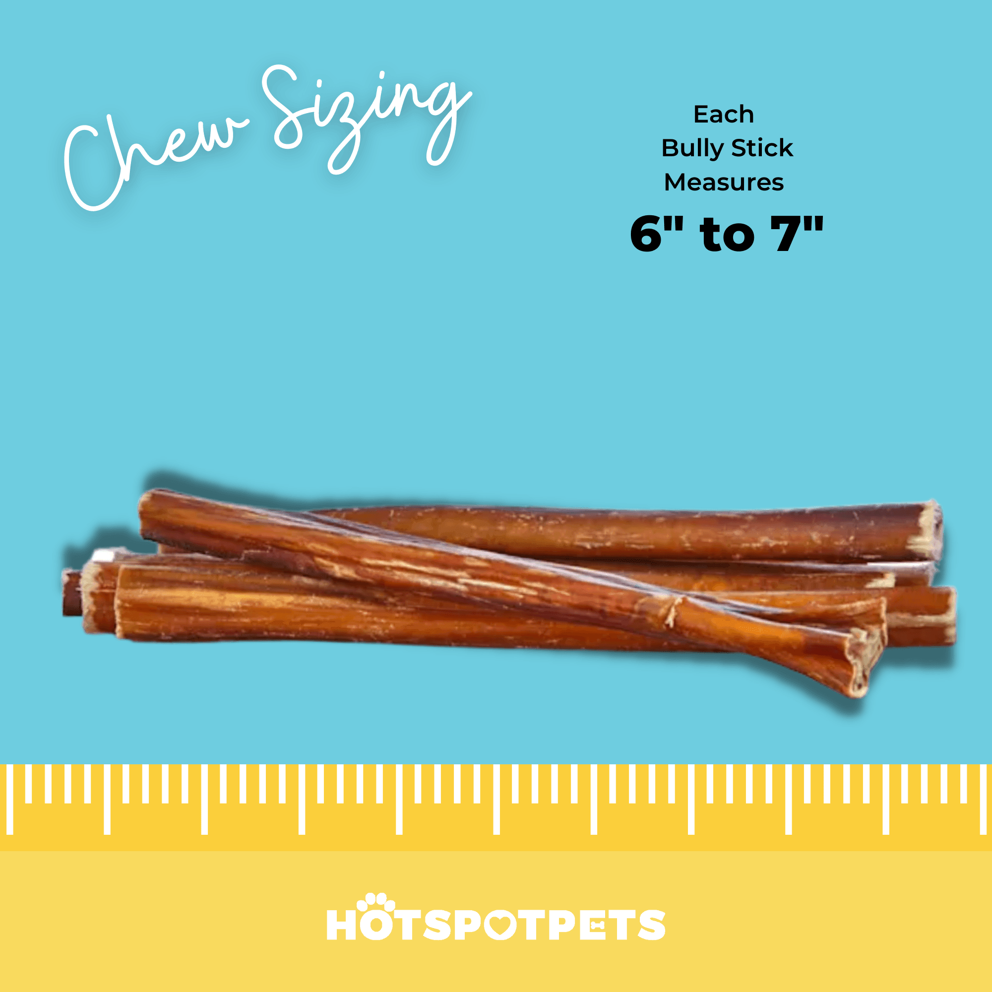 6&quot; Thin Bully Sticks for Small &amp; Medium Dogs | Bully Sticks at HotSpot Pets
