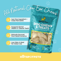 All-Natural Cow Ear Chews for Dogs | Ears at HotSpot Pets
