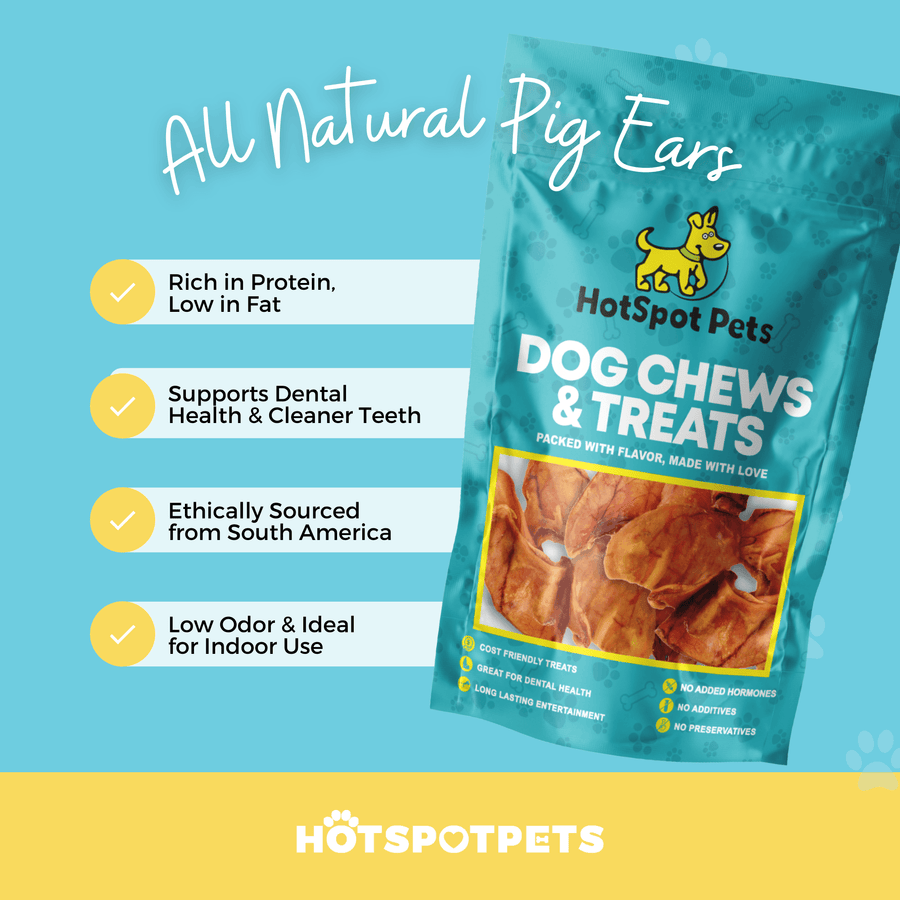 All-Natural Pig Ear Treats for Dogs | Ears at HotSpot Pets