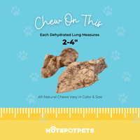 All-Natural Roasted Beef Lung Treats for Dogs | Beef Lungs at HotSpot Pets