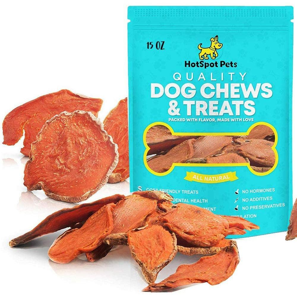 All Natural Sweet Potato Treats for Dogs - 15oz Bag | Sweet Potato Chews at HotSpot Pets