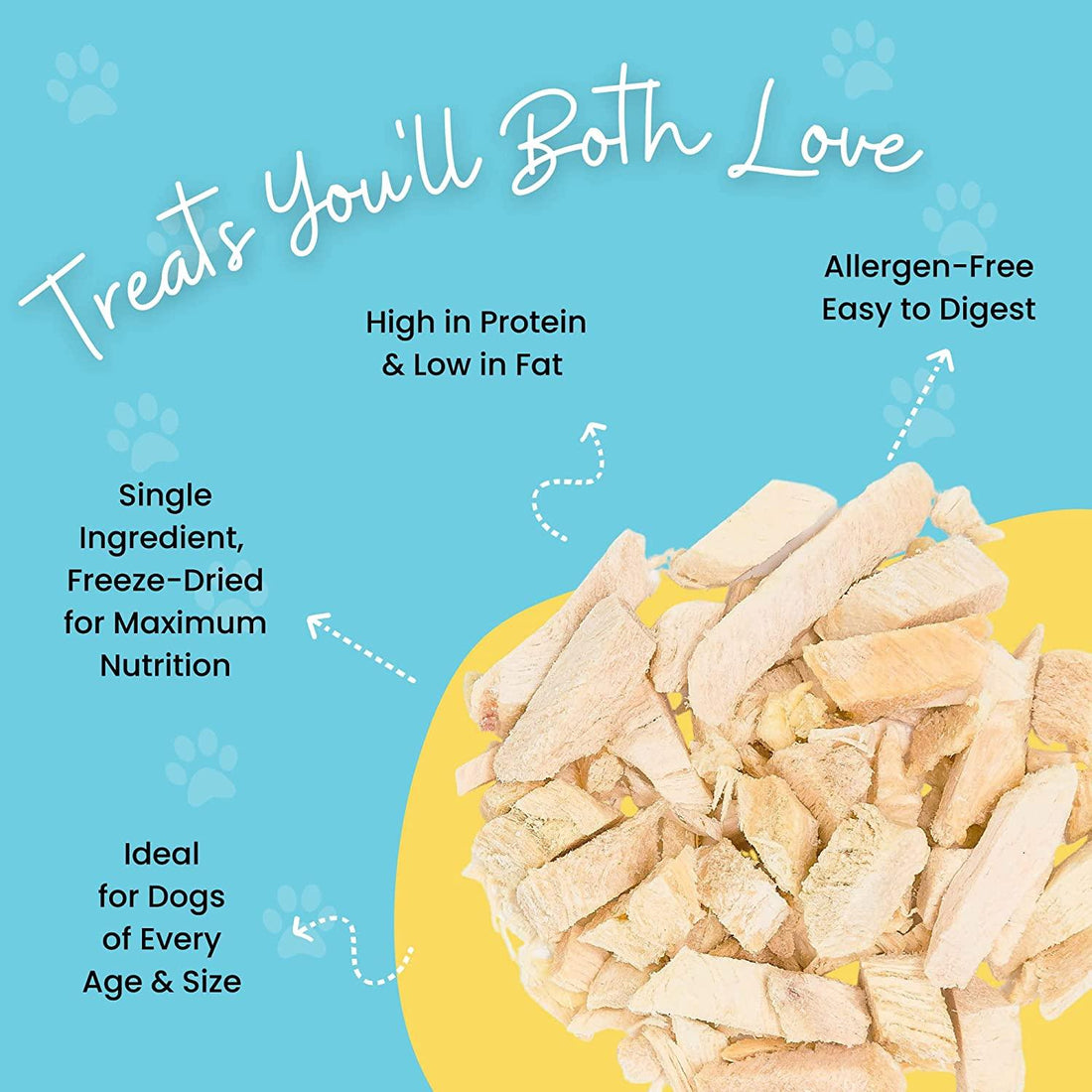 Freeze Dried Chicken Breast Treats for Dogs & Cats | Freeze Dried Treats at HotSpot Pets