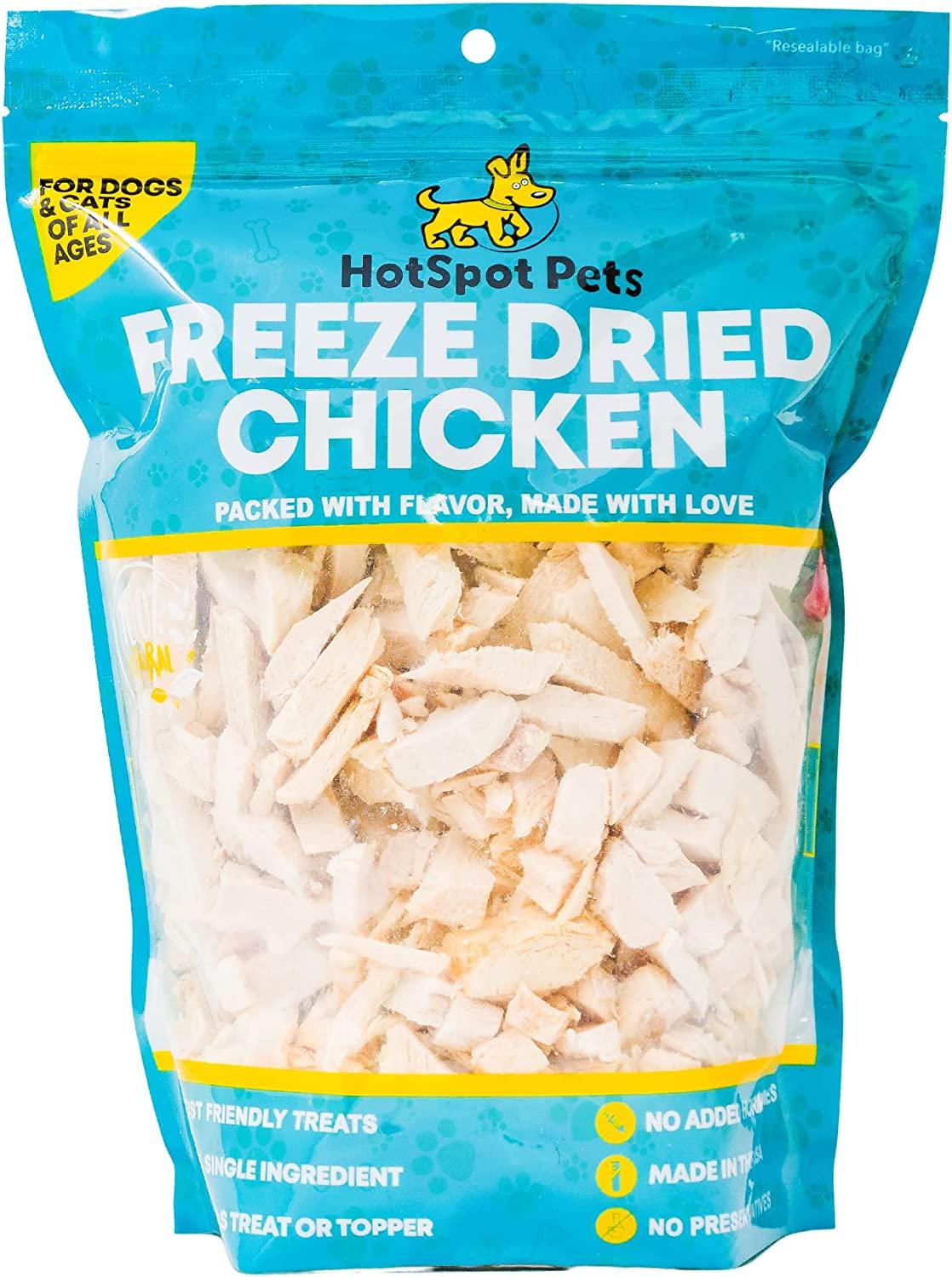 Freeze Dried Chicken Breast Treats for Dogs &amp; Cats | Freeze Dried Treats at HotSpot Pets