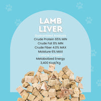 Freeze Dried Lamb Liver Treats for Dogs | Freeze Dried Treats at HotSpot Pets