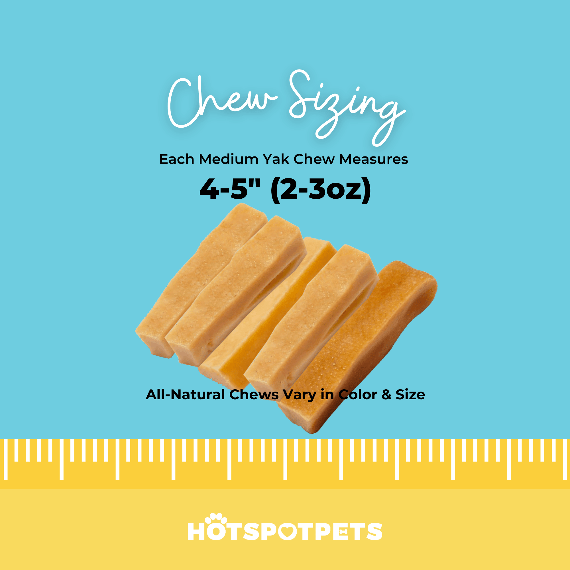 Himalayan Yak Chews for Medium Dogs | Yak Chews at HotSpot Pets
