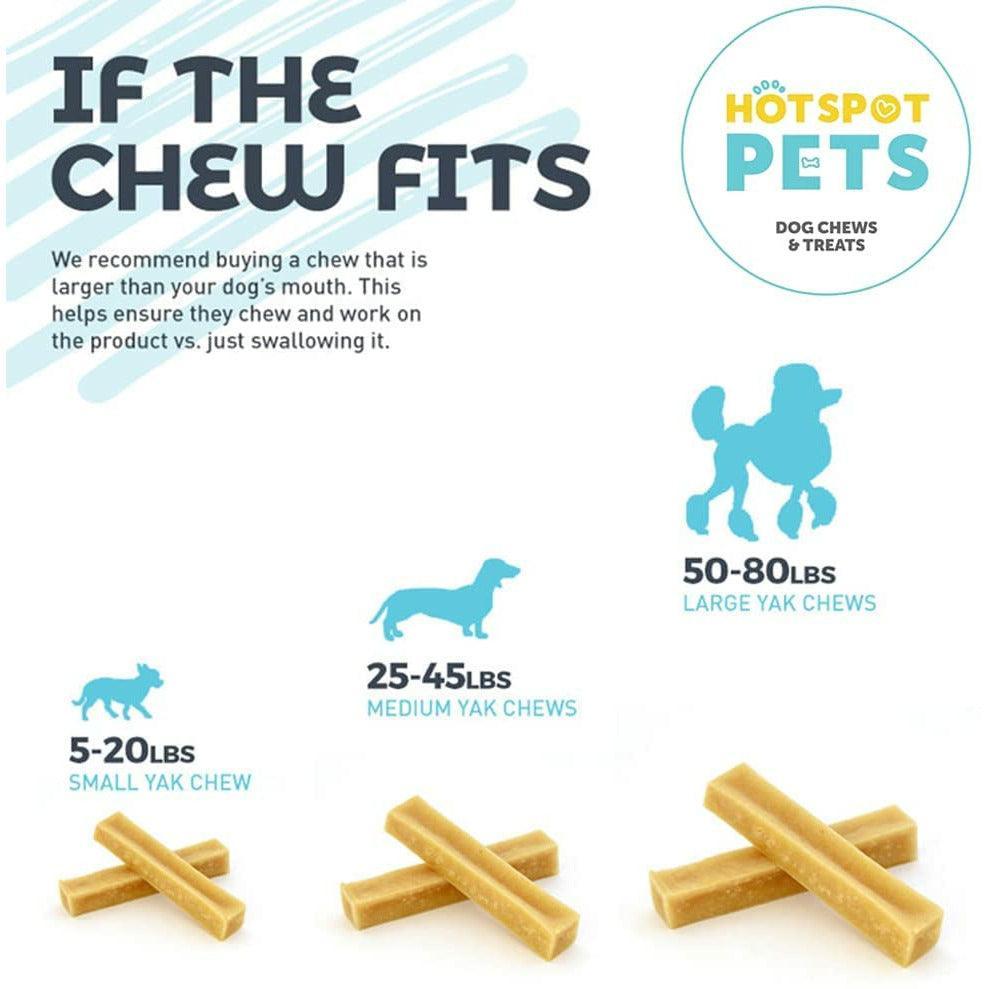 Himalayan Yak Chews for Medium Dogs | Yak Chews at HotSpot Pets